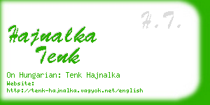 hajnalka tenk business card